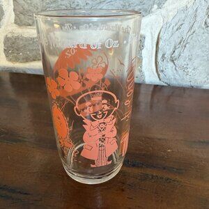 Vintage Wizard of Oz "the wizard" drinking glass 1950s